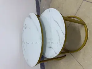 Offer! Glass Top Marble Nesting 2 in 1 Coffee Tables White Gold Legs
