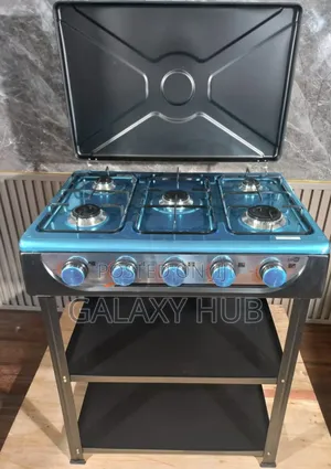 Starlux 5 Burner Standing Cooker With Shelves