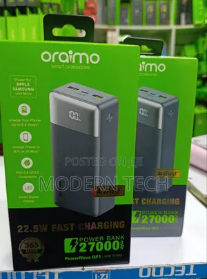 Oraimo Powernova Qf1 27000mah 22.5w Power Bank