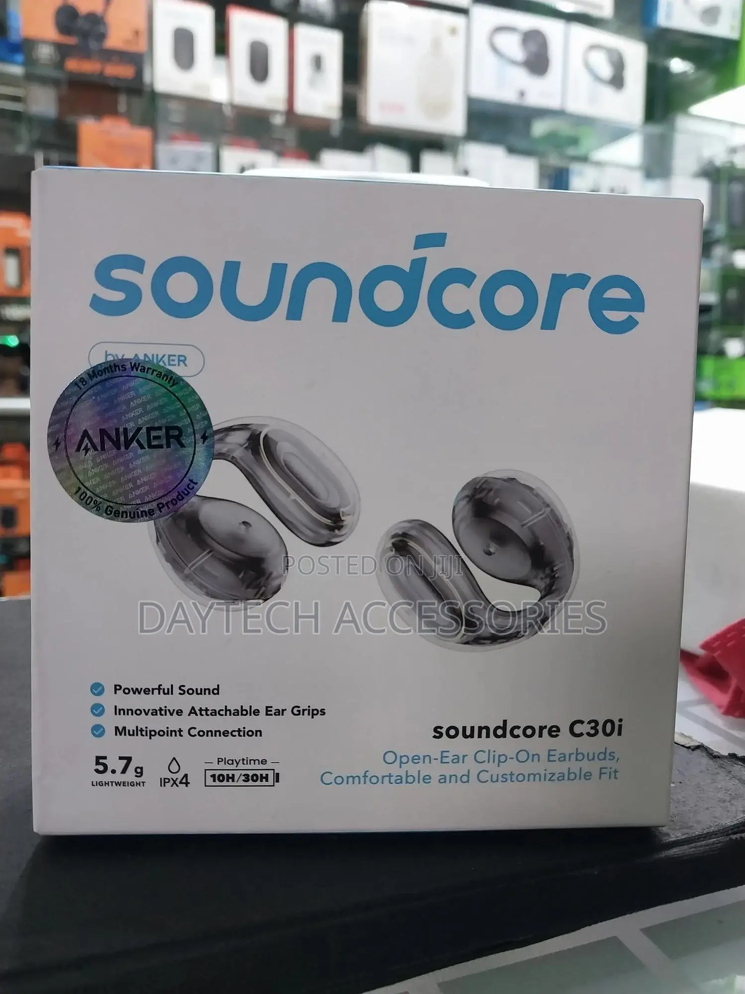 Anker Soundcore C30i – Open-Ear Clip Earbuds With Secure Fit