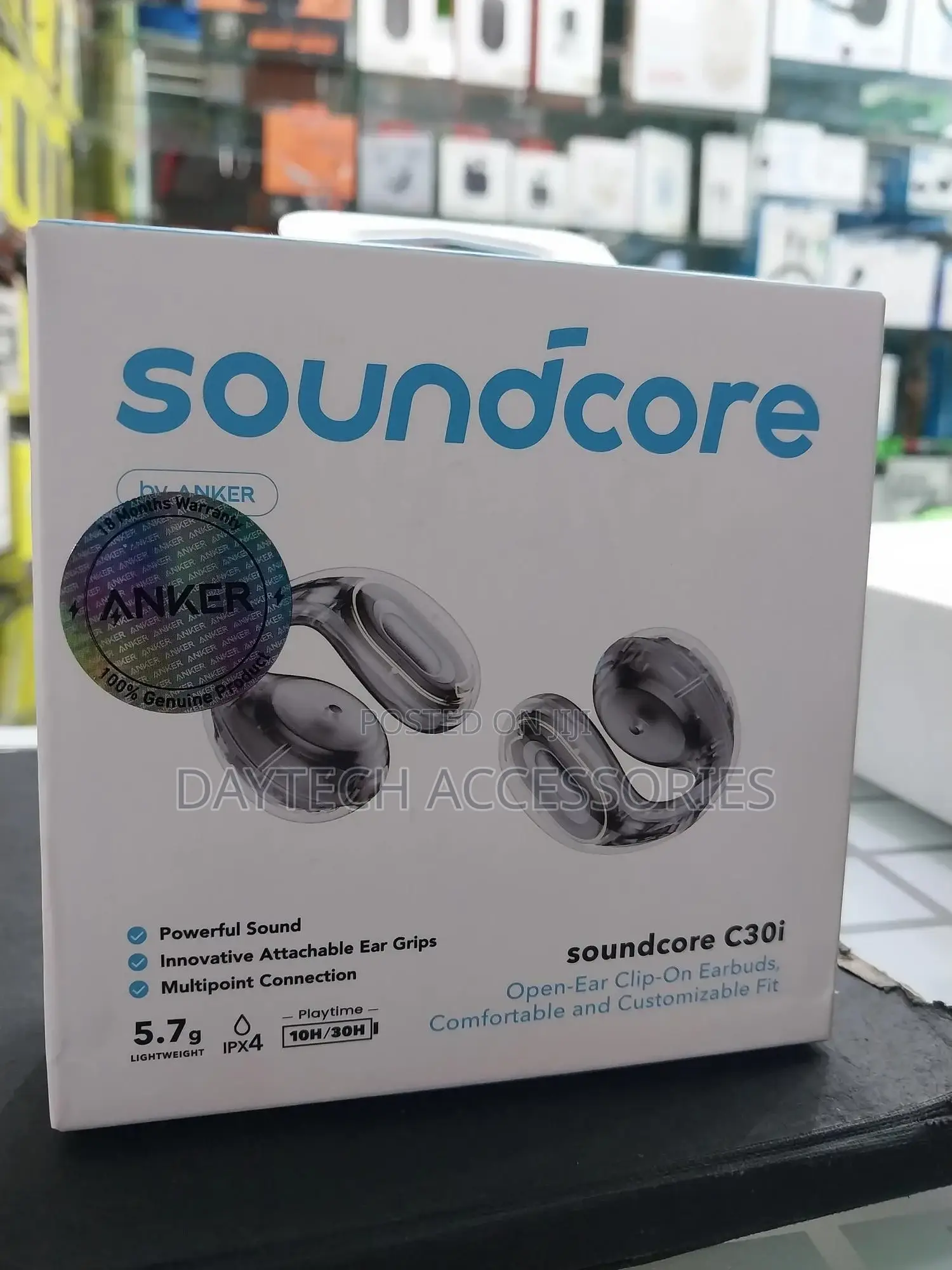 Anker Soundcore C30i – Open-Ear Clip Earbuds With Secure Fit