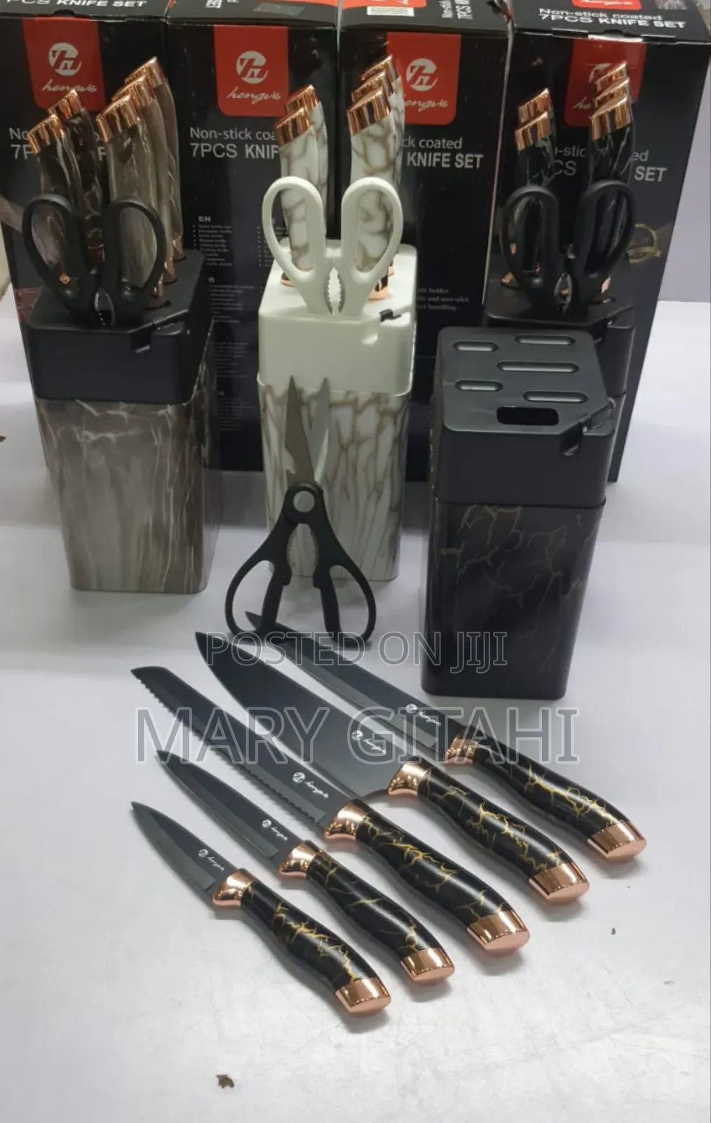 7pc Marble Profile Knife Set