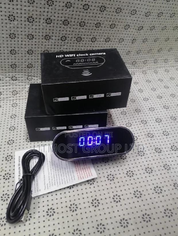 Wireless Table Clock Mini DVR App Remote 1080p Wifi Camera - main view