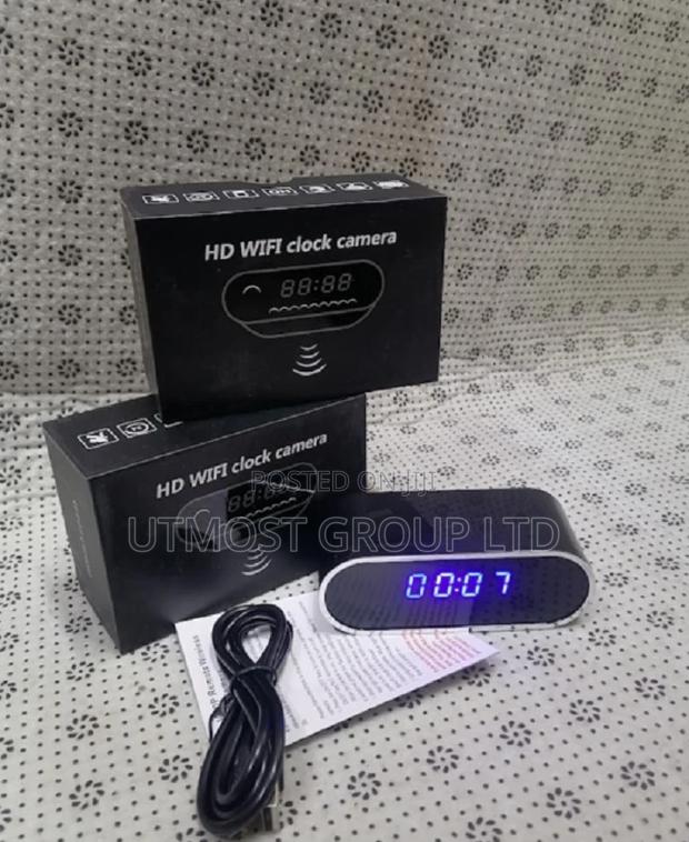 Wireless Alarm Table Clock Hidden Spy Camera - main view