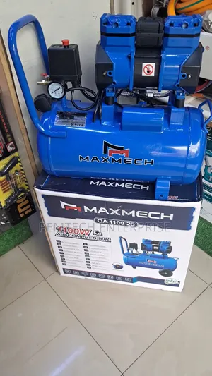 Maxmech Air Compressor Silent Air Compressor 1100w 25l