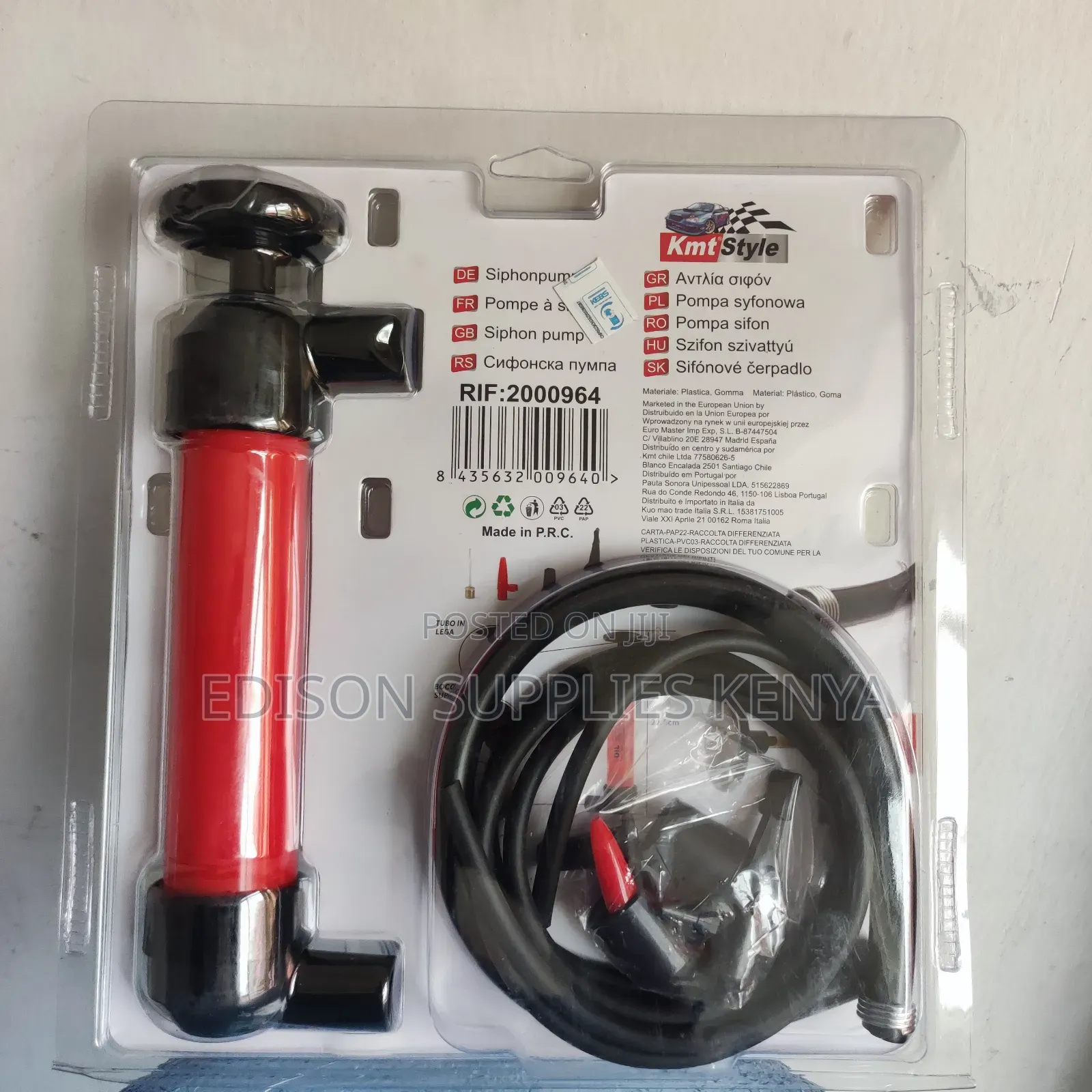 Oil Siphon Pump Fuel Fluids Transfer Car Multi Use Bike Pump
