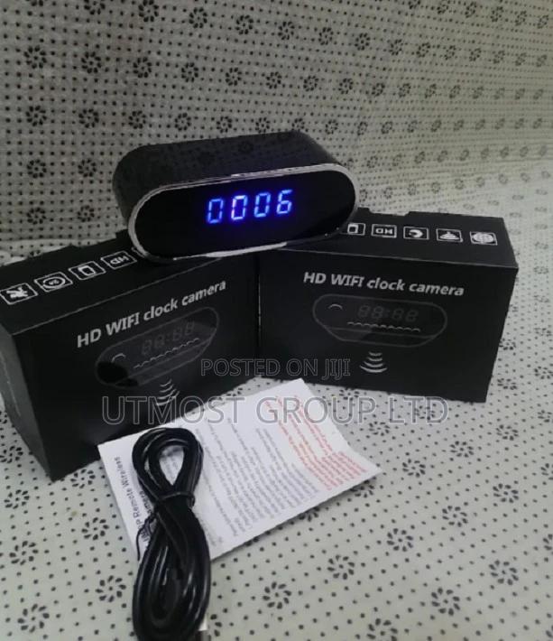 Wireless Wifi Mini Camera Digital Table Clock - main view