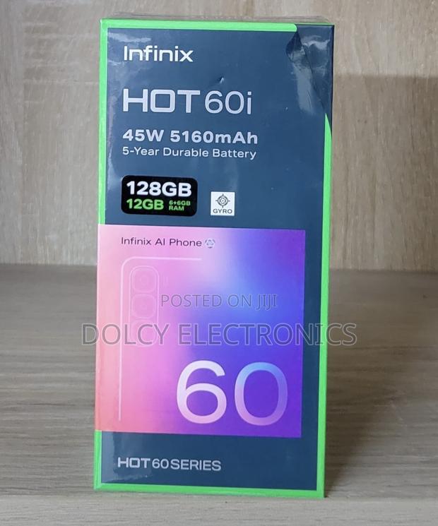 New Infinix Hot 60i 128 GB Black - main view