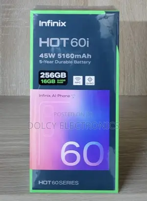 New Infinix Hot 60i 256 GB Black
