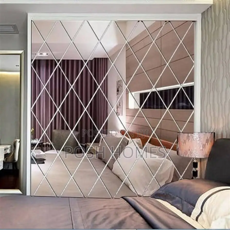Geometric Diamond Acrylic Mirrors
