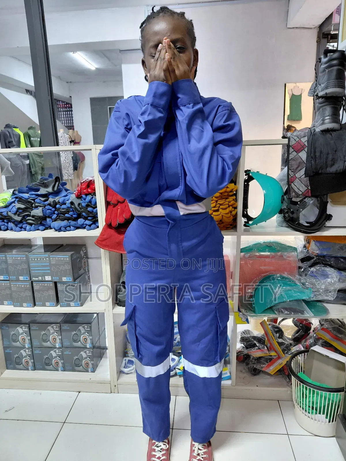 Cargo Overall With Grey Reflectors