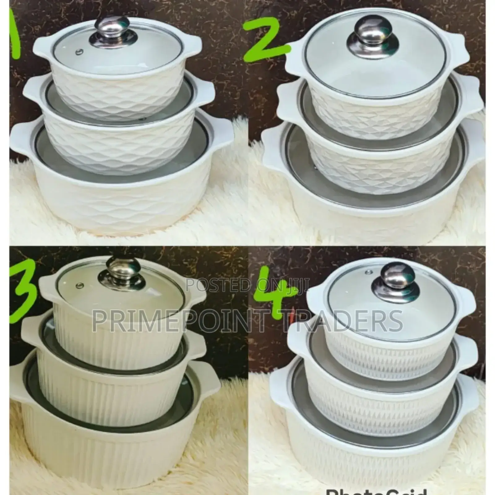 High Quality 3in1 Ceramic Soup Pots