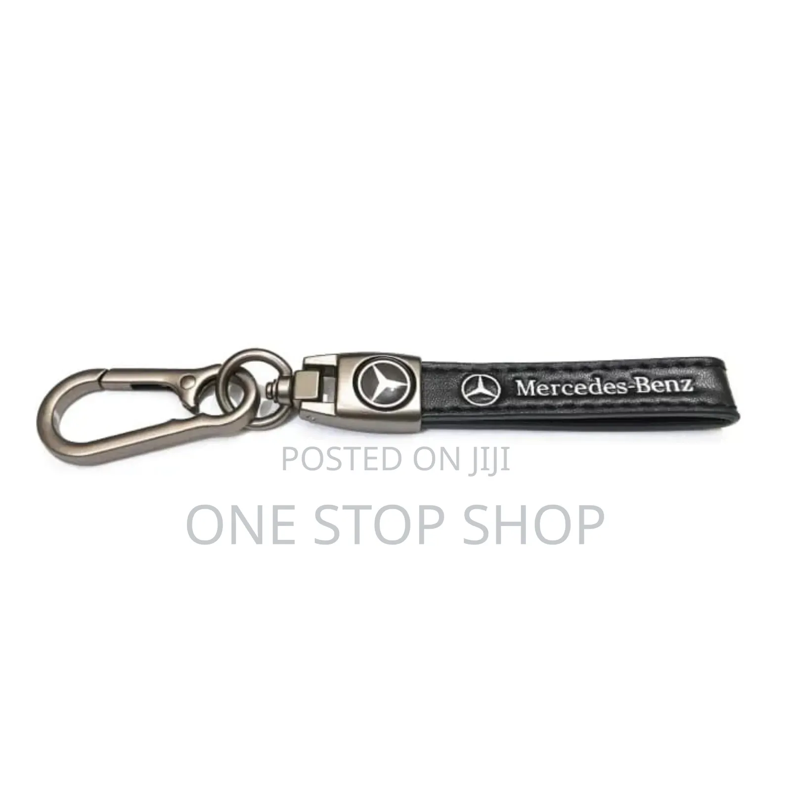 Mercedes Leather Strap Logo Key Holder