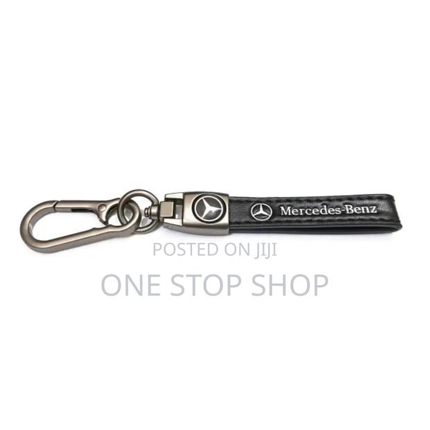 Mercedes Leather Strap Logo Key Holder