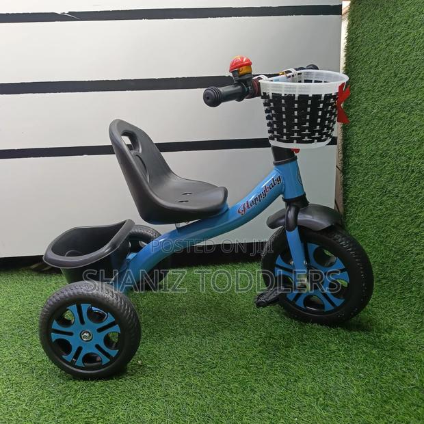 Blue Kids Tricycles With Basket