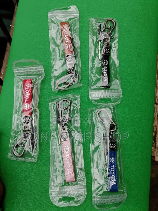 Toyota Leather Key Chain in 5 Different Colors - main view