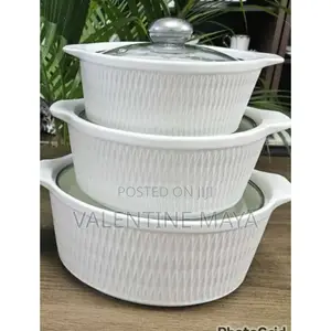 3pcs Set Ceramic Casserole Serving Dishes ✓