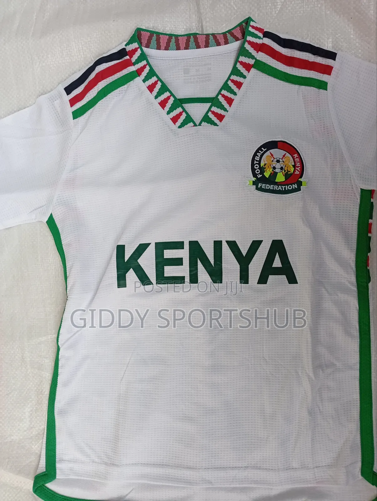 White Original Kids Jersey Kenya