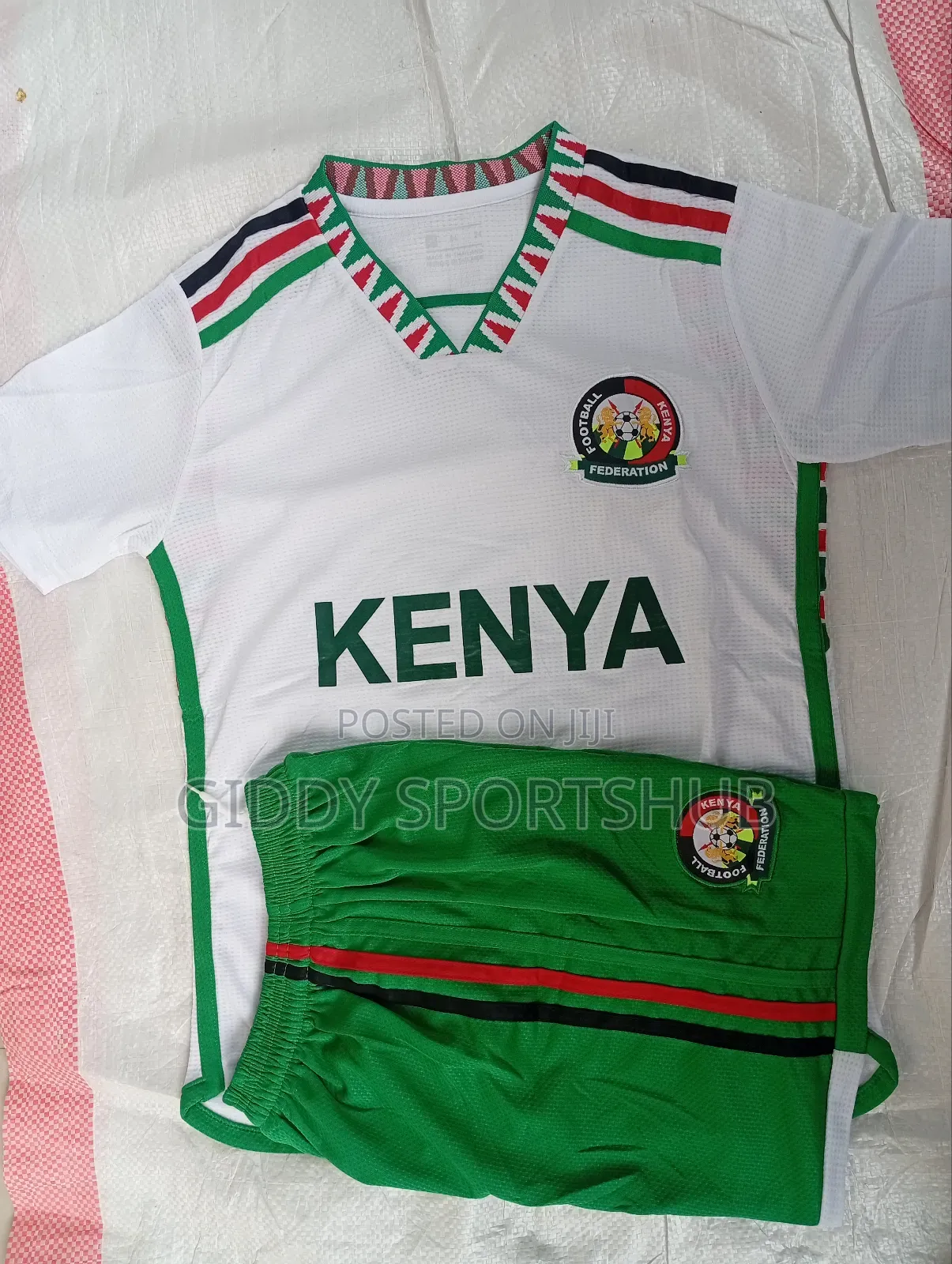 White Original Kids Jersey Kenya