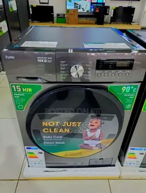 Syinix 10kgs Front Load Wash/ Spin Laundry Machine
