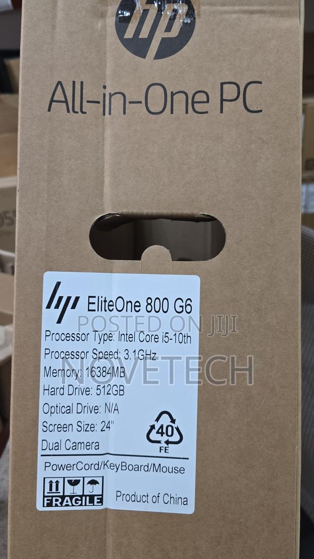 Desktop Computer HP EliteOne 800 G6 16GB Intel Core I5 SSD 512GB - thumbnail 3