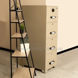 File Cabinet: 4-Drawer Fire-Resistant Filing Cabinet Safe