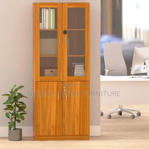 File Cabinet: Elegant 2-Door Wooden Filing Cabinet