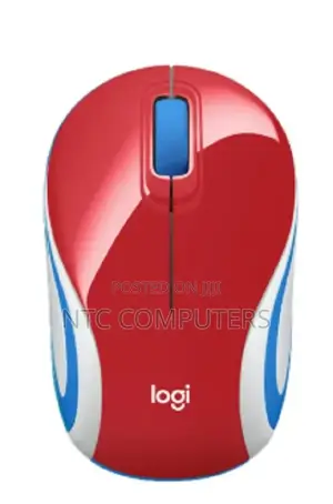 Logitech M187 Wireless Mini Mouse Red
