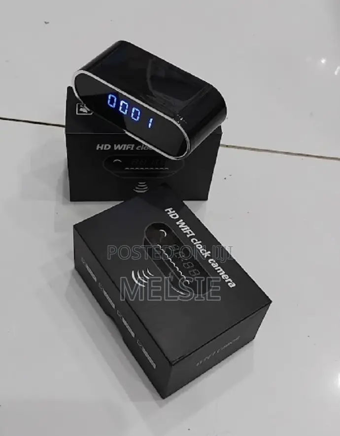 Clock Wifi Camera Hidden Spy Table Clock Camera