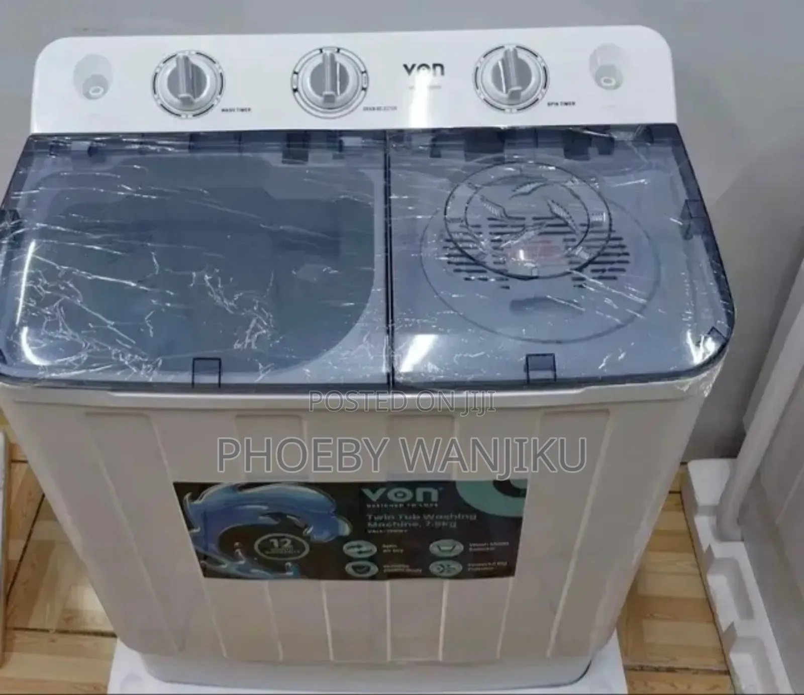 Von Washing Machine 7.5kgs