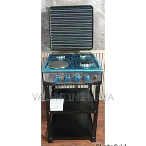 Eurochef 3 Gas +1 Electric Standing Cooker With Shelves✓