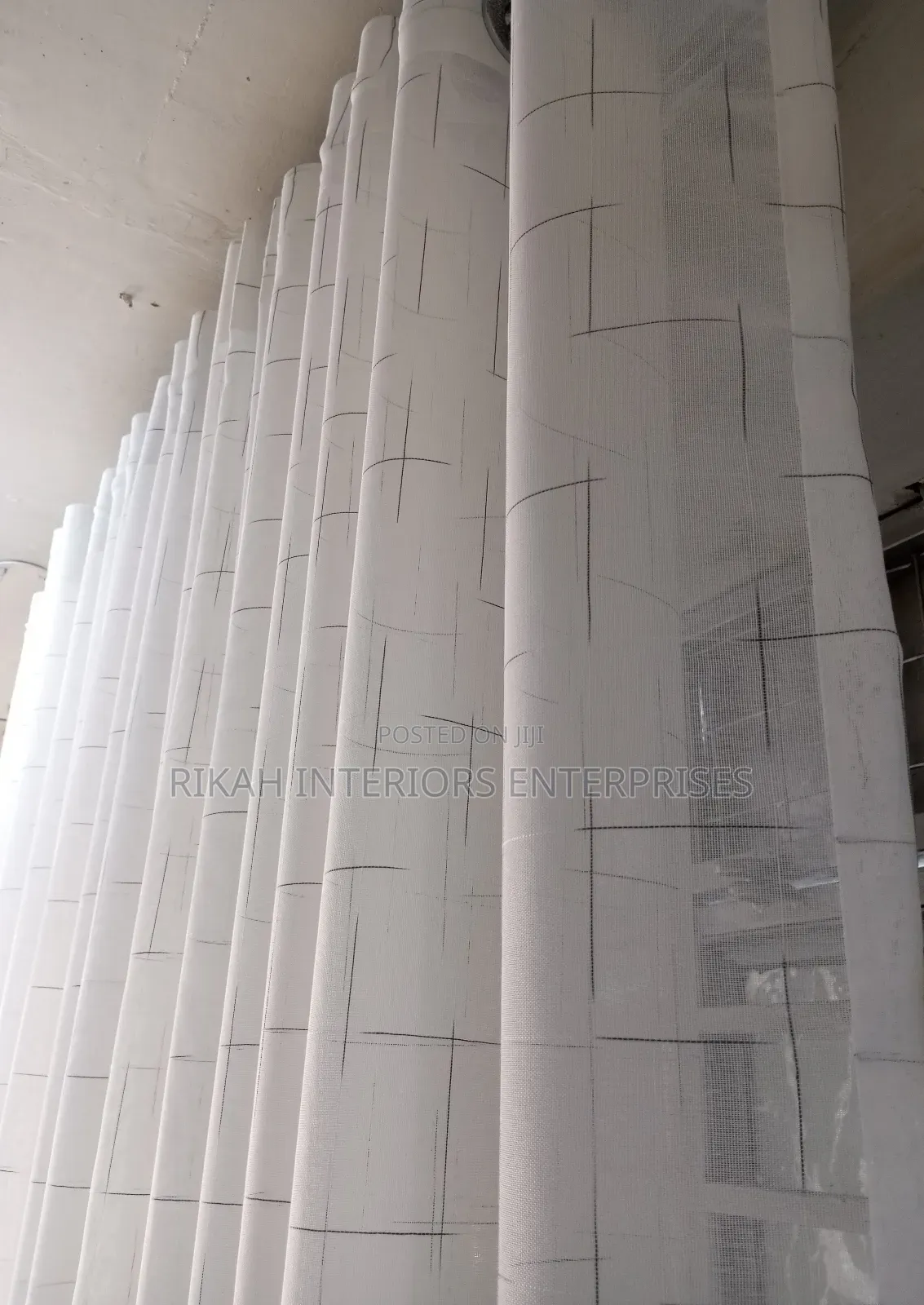 Sheers With Black Lines