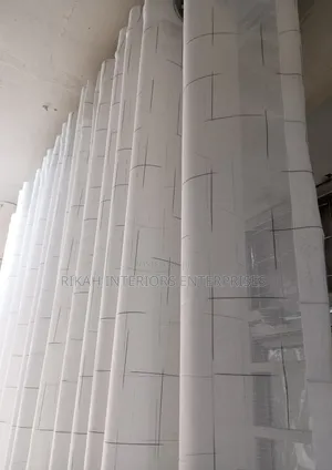 Sheers With Black Lines