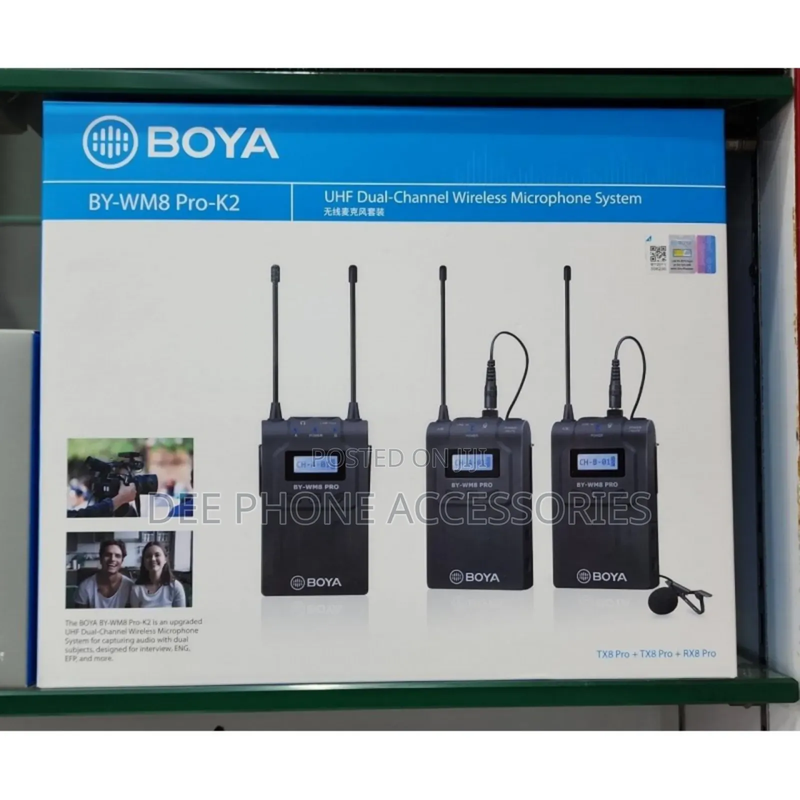 Boya by Wm8 Pro 2 Person Professional Wireless Mic