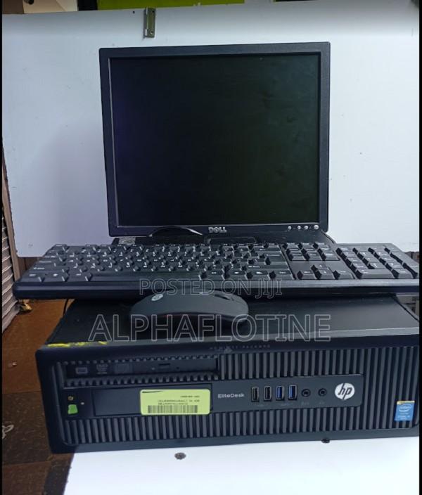 Desktop Computer HP EliteDesk 800 4GB Intel Core I5 HDD+SSD 500GB - main view