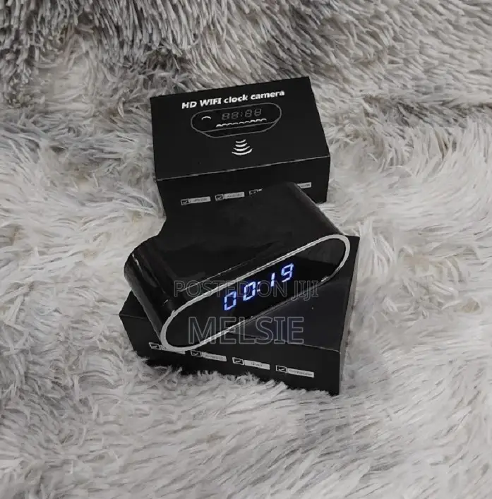 Table Ir Night Vision Wifi Clock Camera