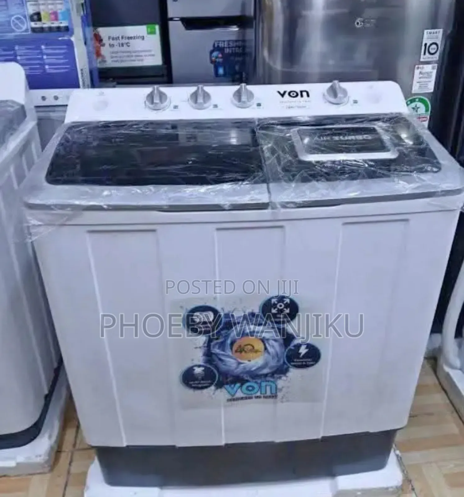 Von Twin Tub Washing Machine 10kgs