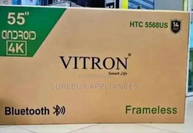 Vitron 55" Inch Frameless Bluetooth, Uhd Android Tv - thumbnail 2