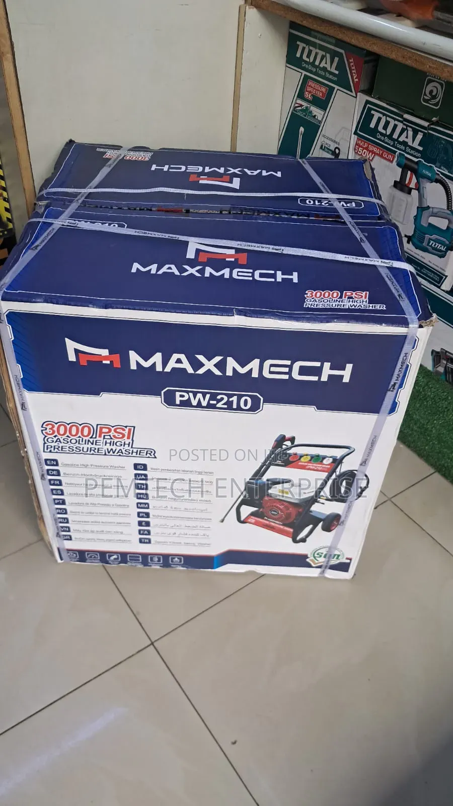 Maxmech Pw-210 Gasoline High Pressure Washer.