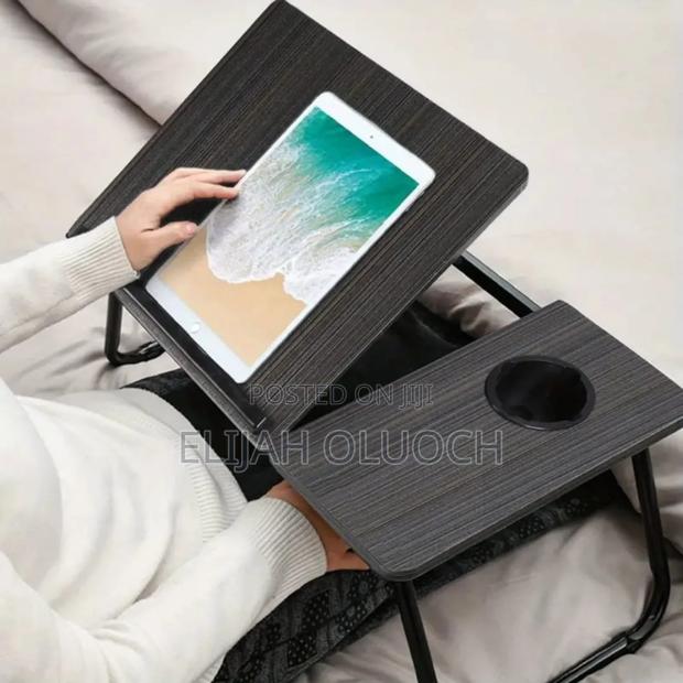 Adjustable Tilting Laptop Folding Table Stand Desk - thumbnail 2
