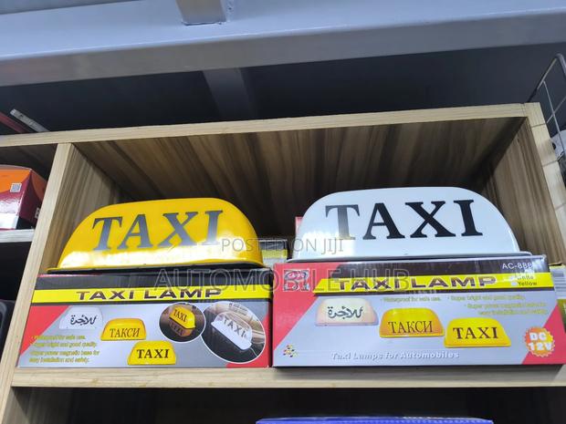Taxi Lamp - White and Yellow