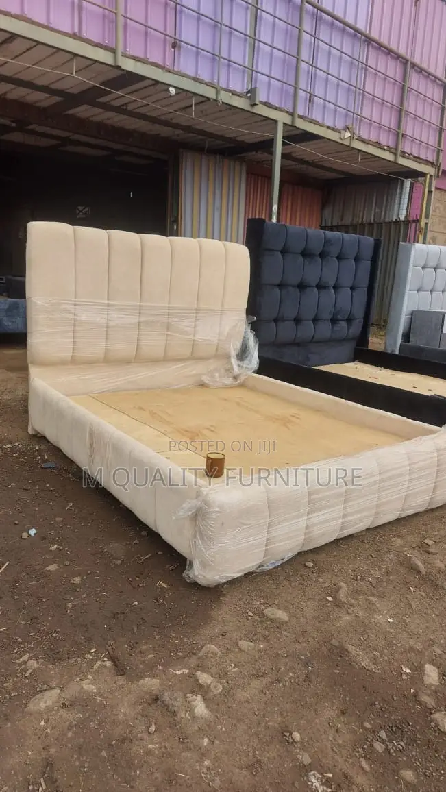 Cream 5 by 6 Quality Bed