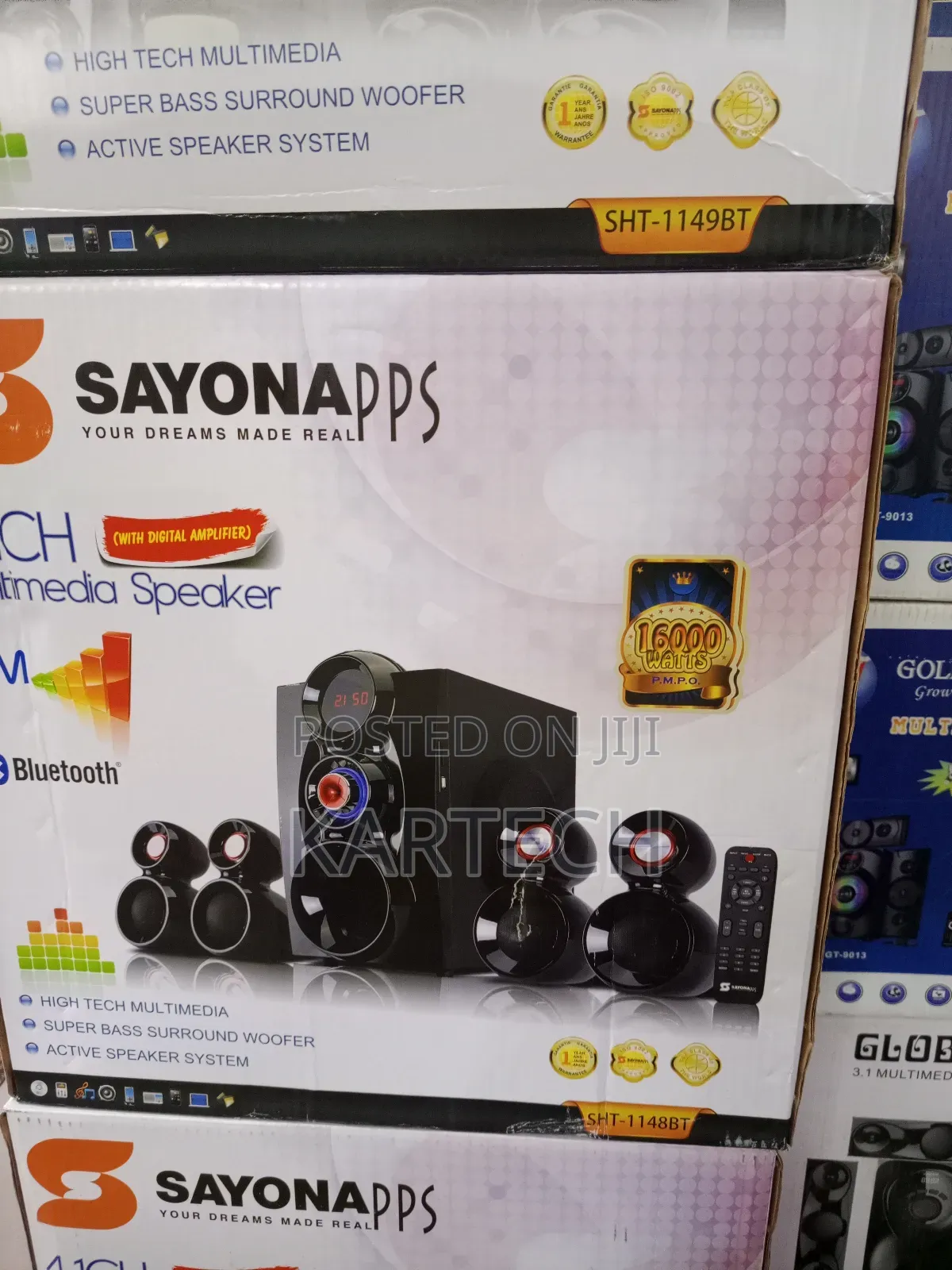 Sayona SHT-1148bt 4.1ch Multimedia Speaker With Subwoofer