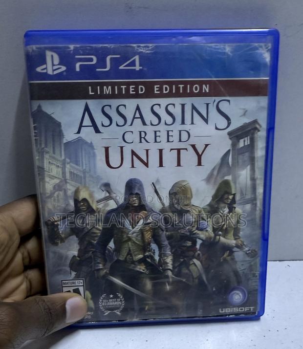 Moderately Used Assassins Creed Unity Ps4 Game - main view