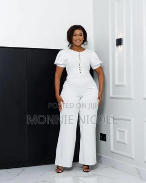 White Stylish Jumpsuit - main view