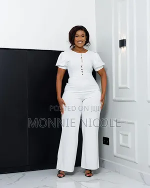 White Stylish Jumpsuit