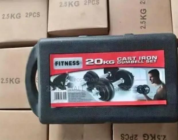 20kg Chrome Adjustable Dumbbell Set – One Set, Endless Wor - main view