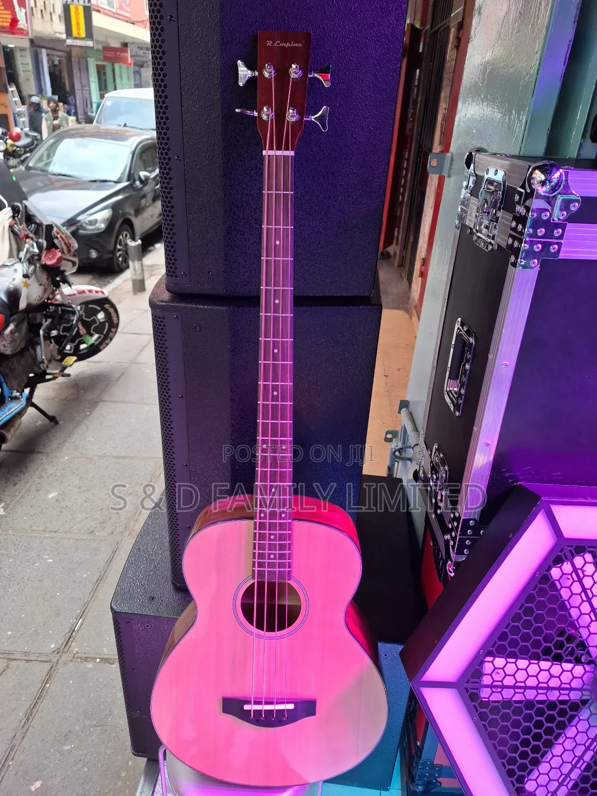 R-Empire 4 String Semi Acoustic Bass Guitar