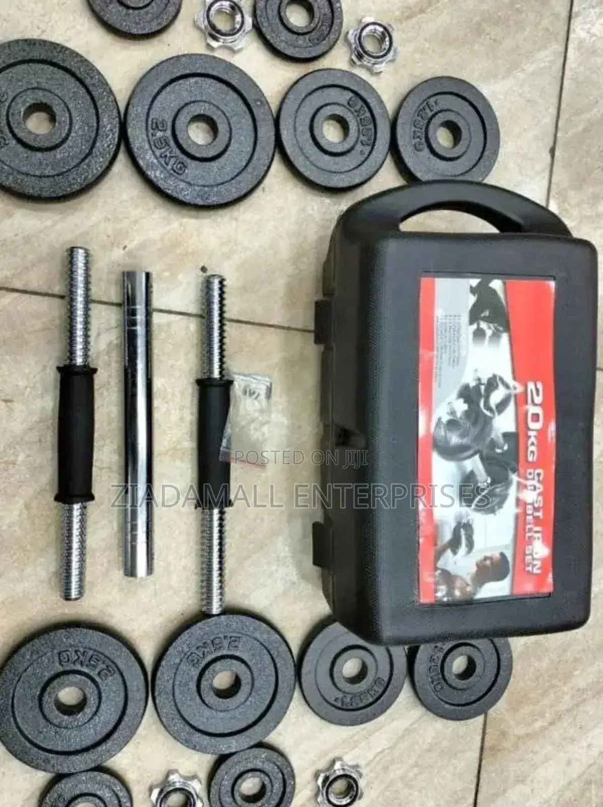 Compact Power: Chrome Adjustable Dumbbells – 20kg Total