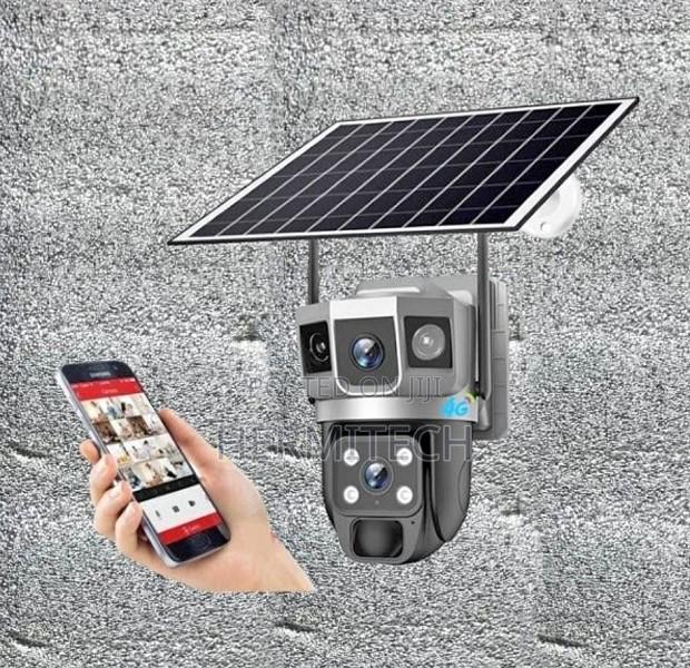 V380 Dual Lens Solar Powered Camera 4g PTZ Camera - thumbnail 2